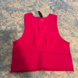 Urban Outfitters Seamless Ribbed Hot Pink Tank Top